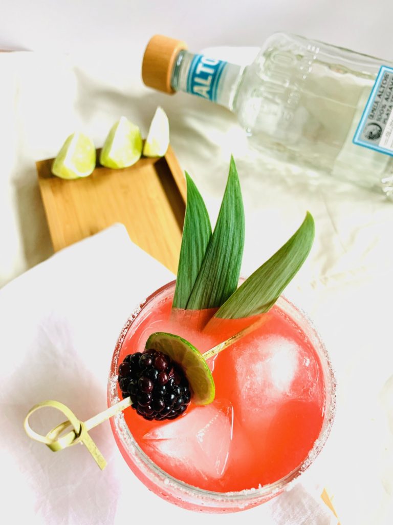 Blackberry margaritas