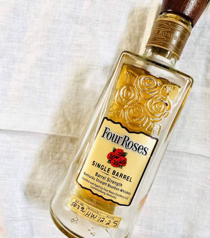 easy summer bourbon cocktail with four roses