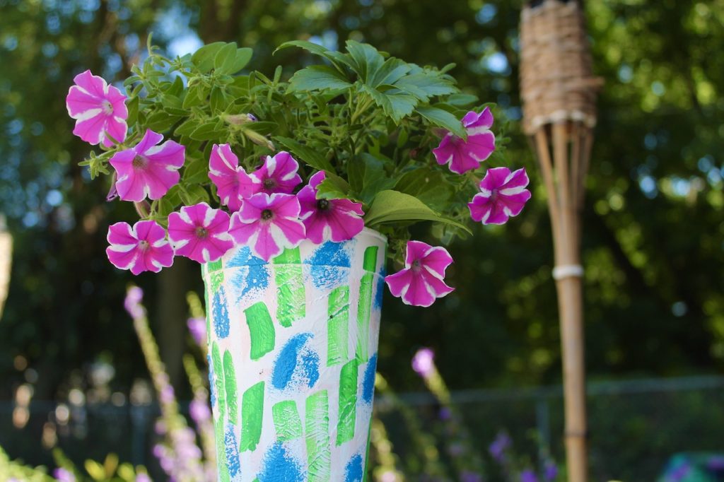 Garden DIY Styrofoam planter