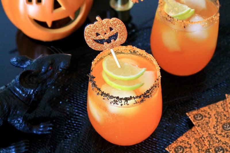 easy orange halloween party drinks with vodka