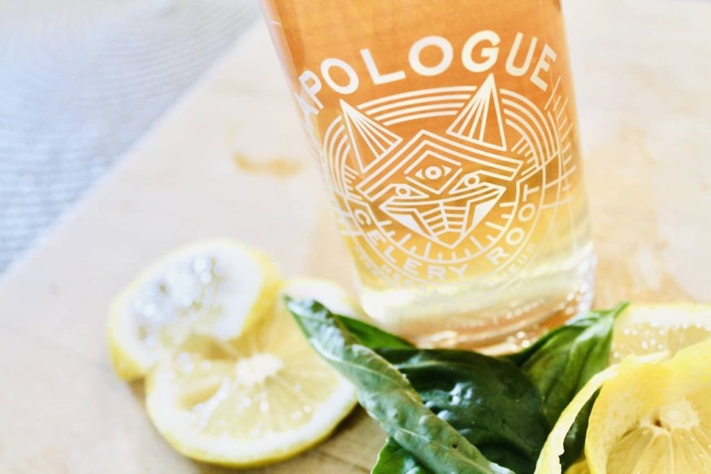 easy lemon basil vodka martini