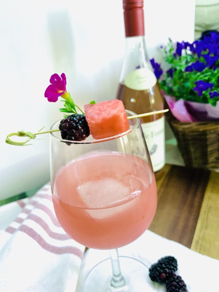 easy watermelon and rose tequila cocktail
