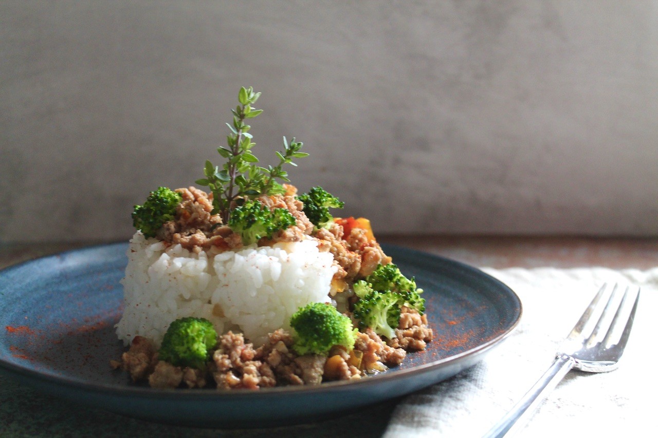 Easy Ground Turkey With Broccoli And Rice | Red Wine Dragons