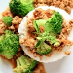 ground turkey with broccoli and rice