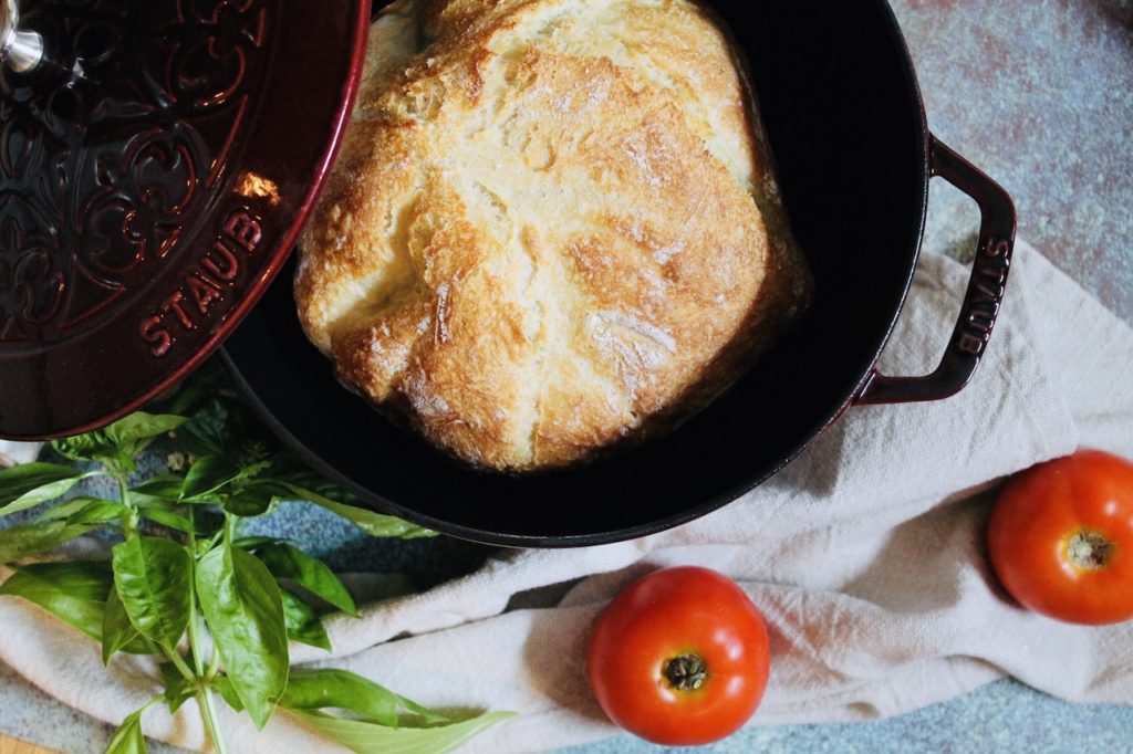 fresh baked crusty bread