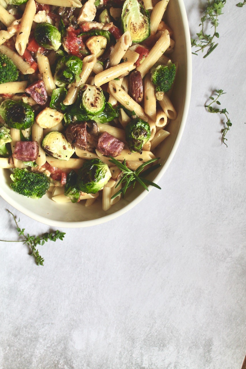 Shortcut Pasta With Chicken and Vegetables | RED WINE DRAGONS