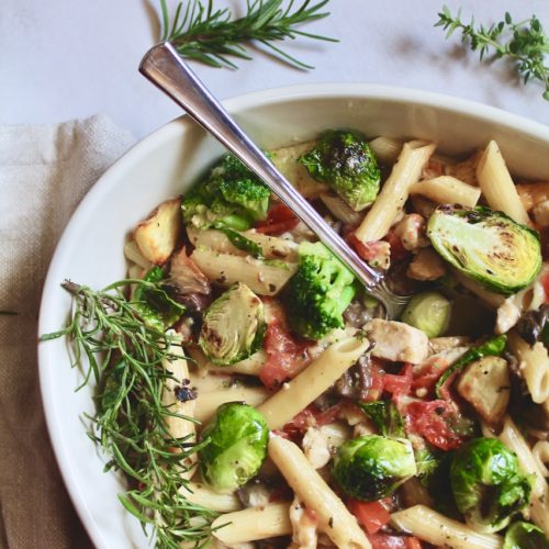 Shortcut Pasta With Chicken and Vegetables | RED WINE DRAGONS