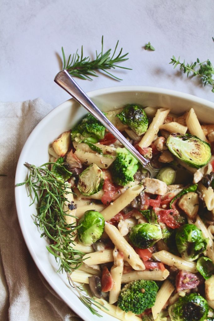 shortcut penne pasta with chicken