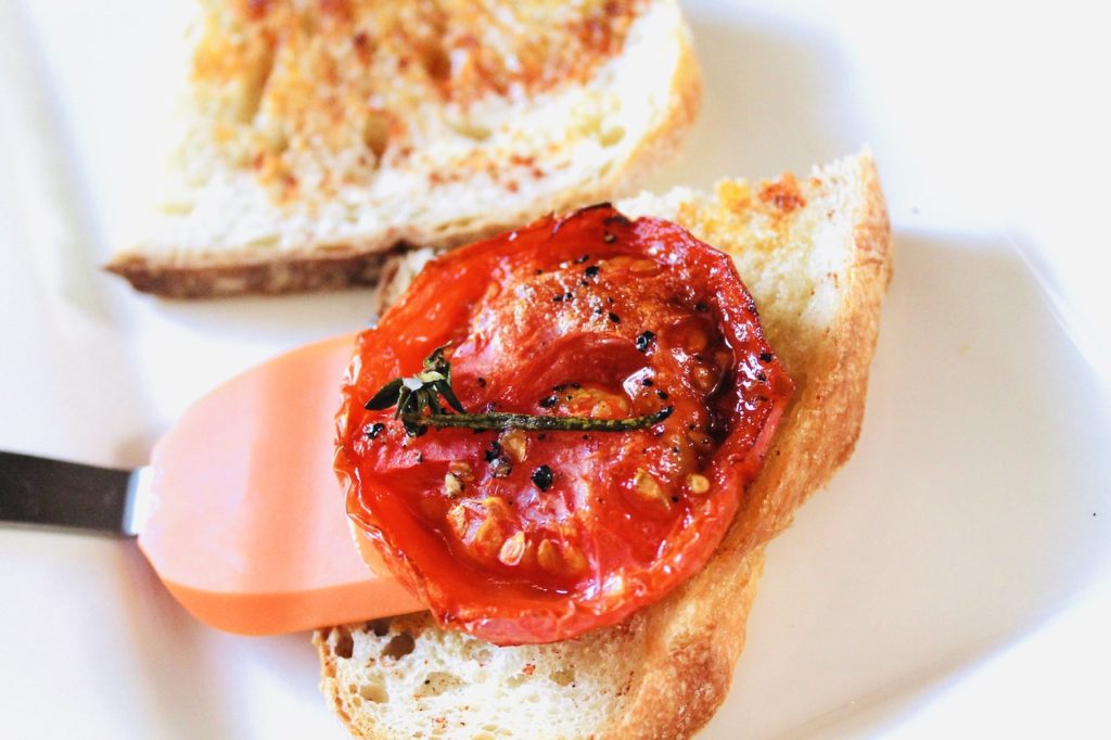 roasted tomato slice