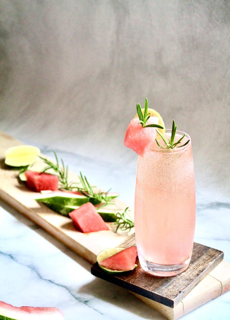 watermelon wine spritzer