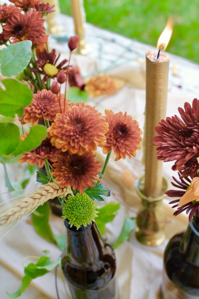fall table centerpiece