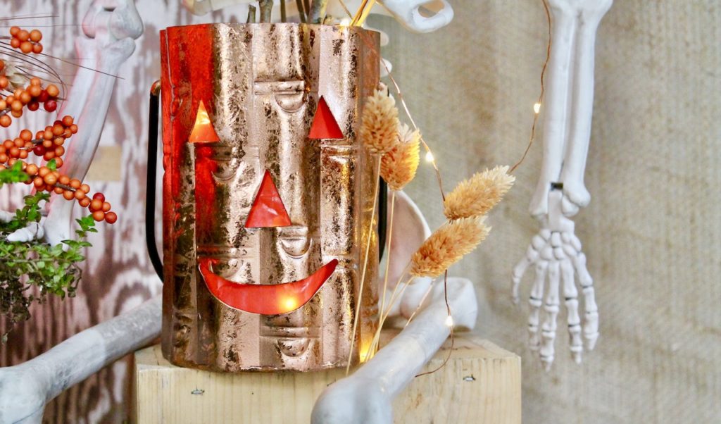 halloween luminary with lights