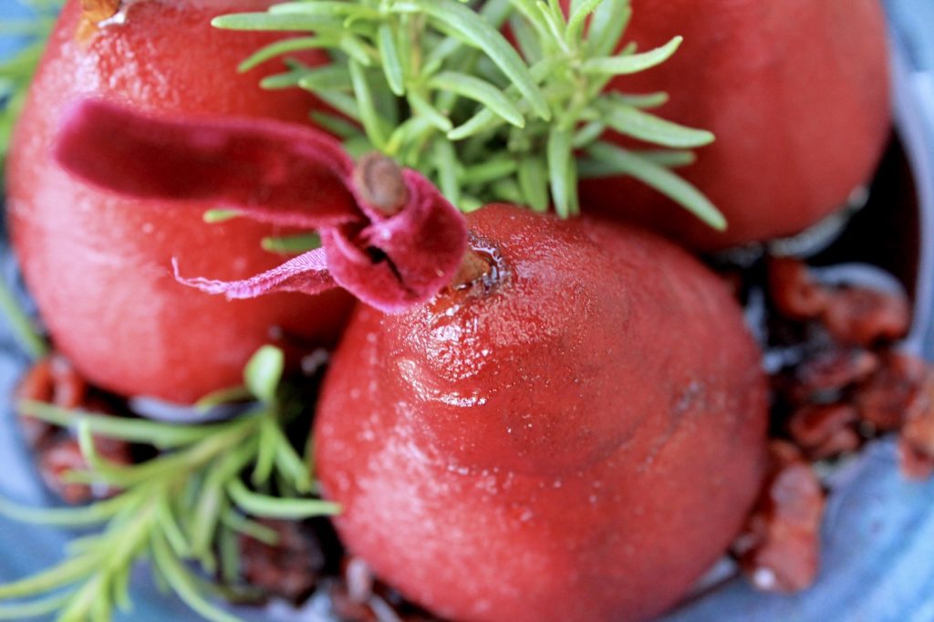 spiced wine pears