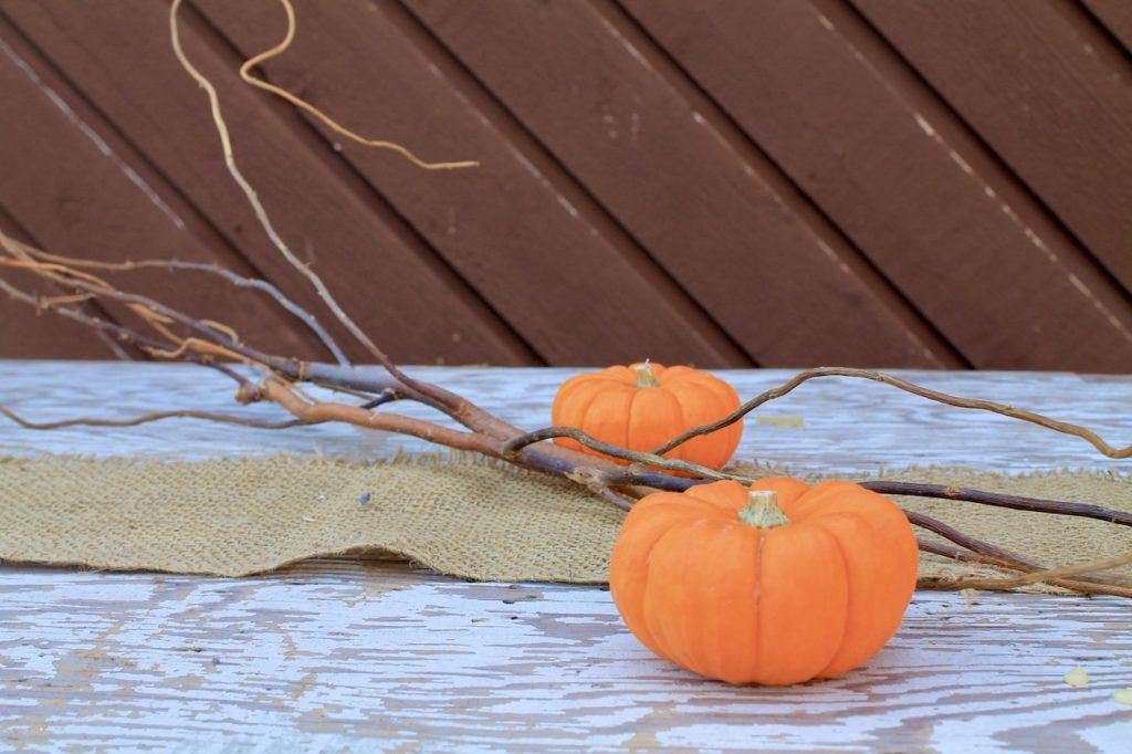 simple fall table pumpkin decorations