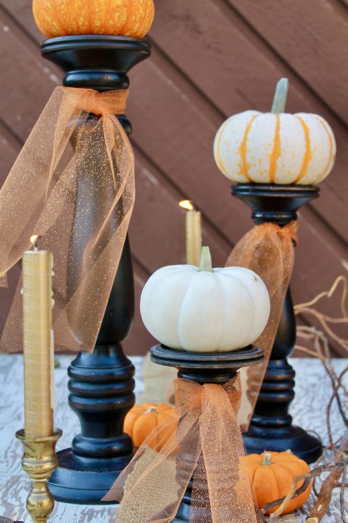 fall pumpkin table decor
