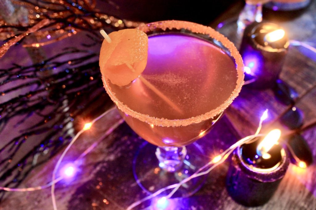 halloween sparkling cocktail