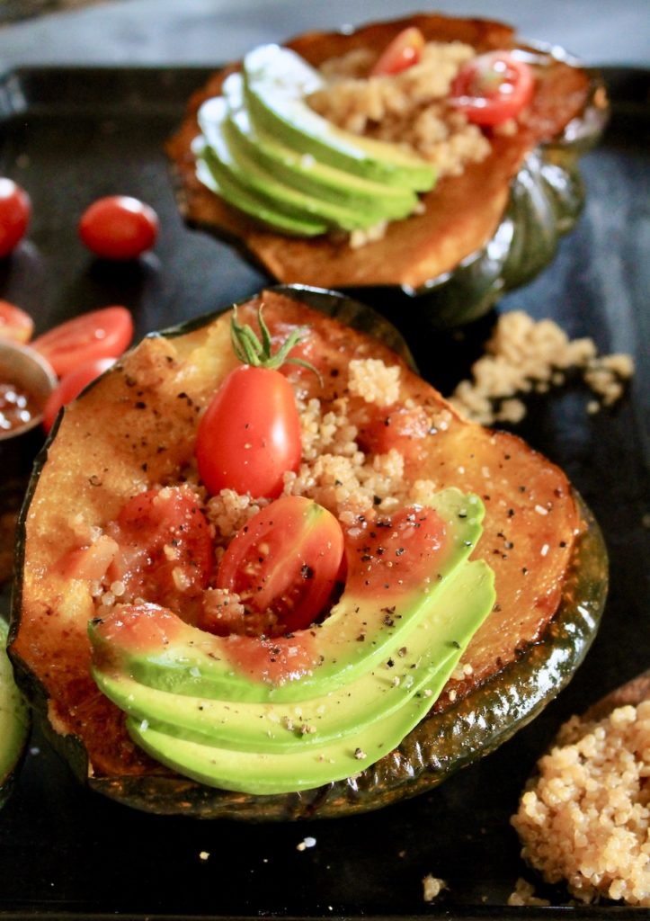 quinoa stuffed smoky squash