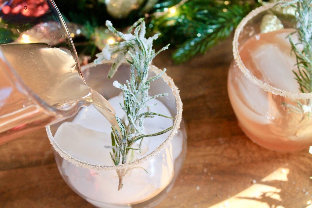 cranberry margarita Christmas cocktail