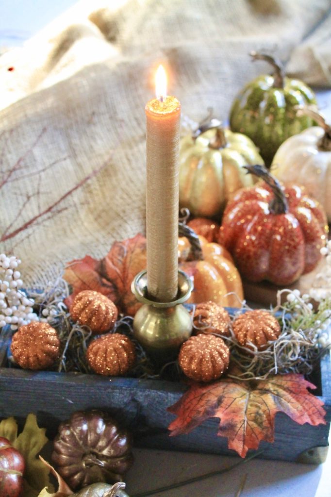 fall pumpkin centerpiece