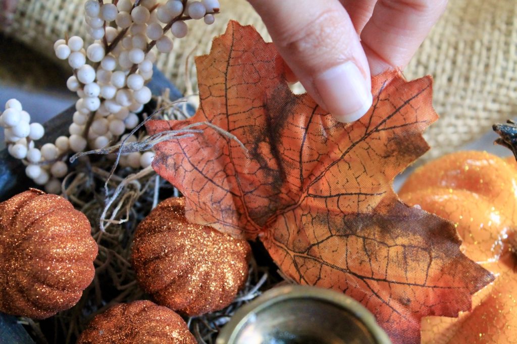 fall faux leaves