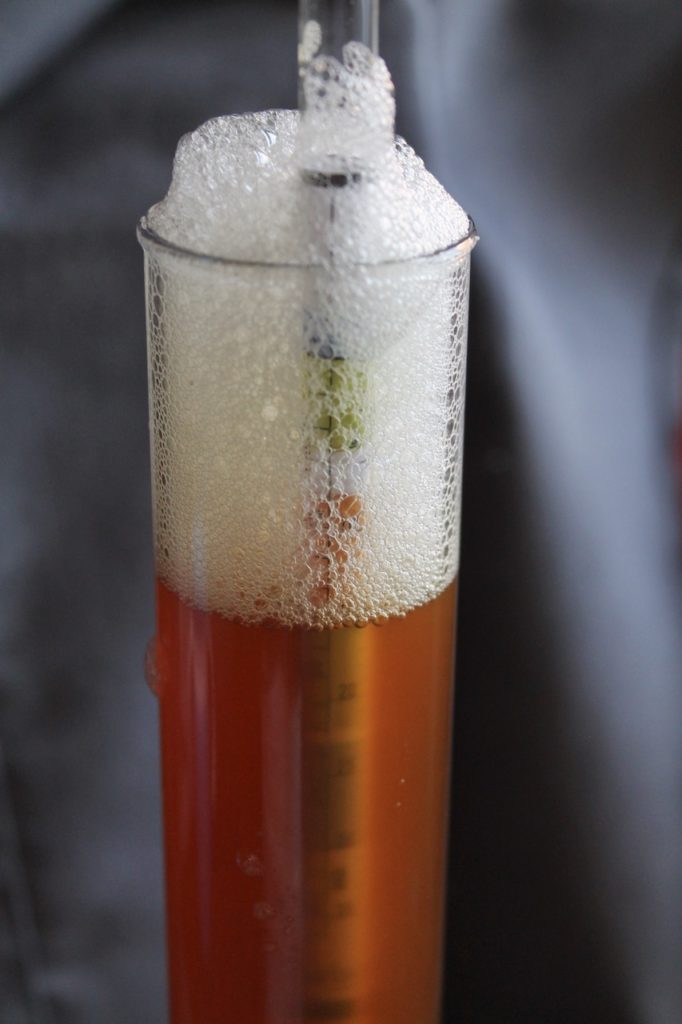 hydrometer for easy pumpkin spice brew kit home-brew