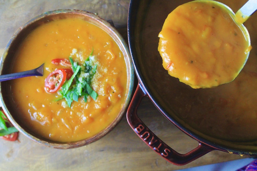 thick and creamy squash soup
