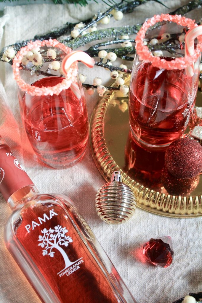 champagne christmas cocktail