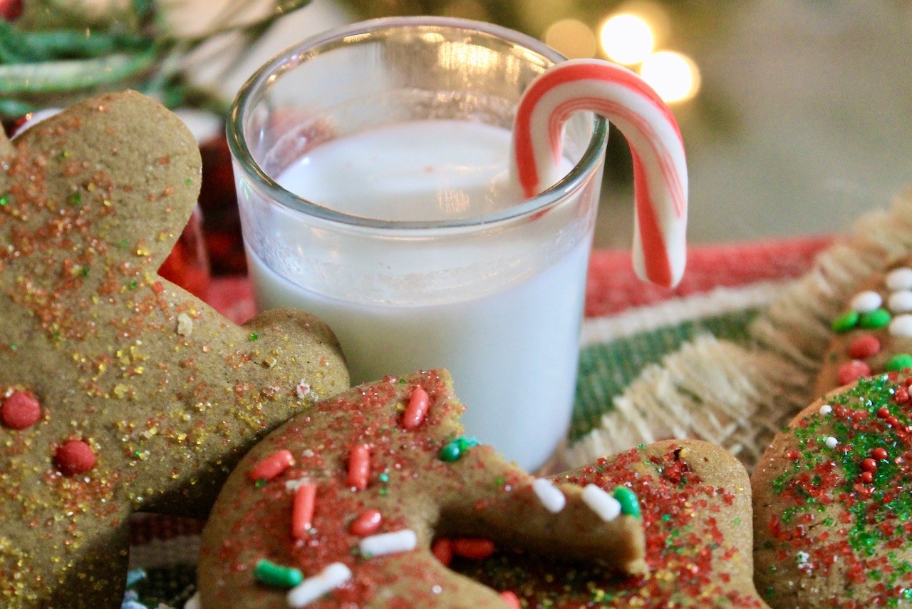 Make Quick Gingerbread Cookies with Sprinkles For Santa!