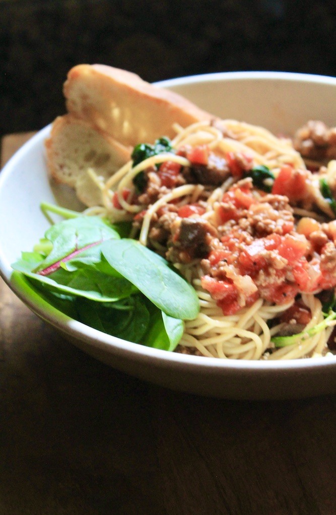 the easiest ground turkey spaghetti