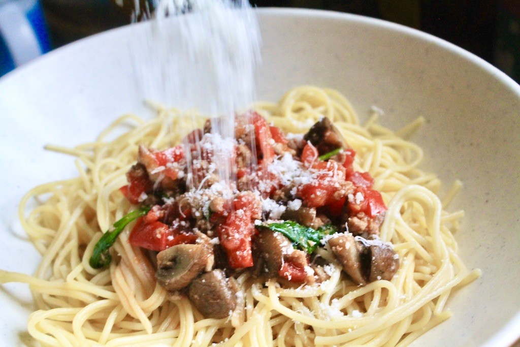 ground turkey bolognese
