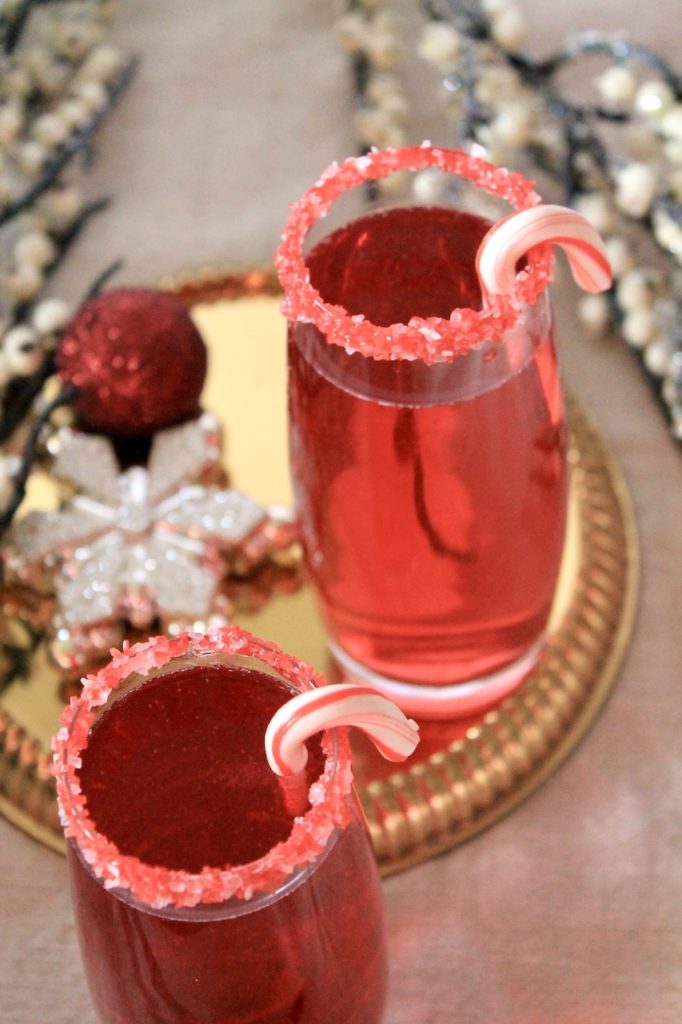 champagne christmas cocktail
