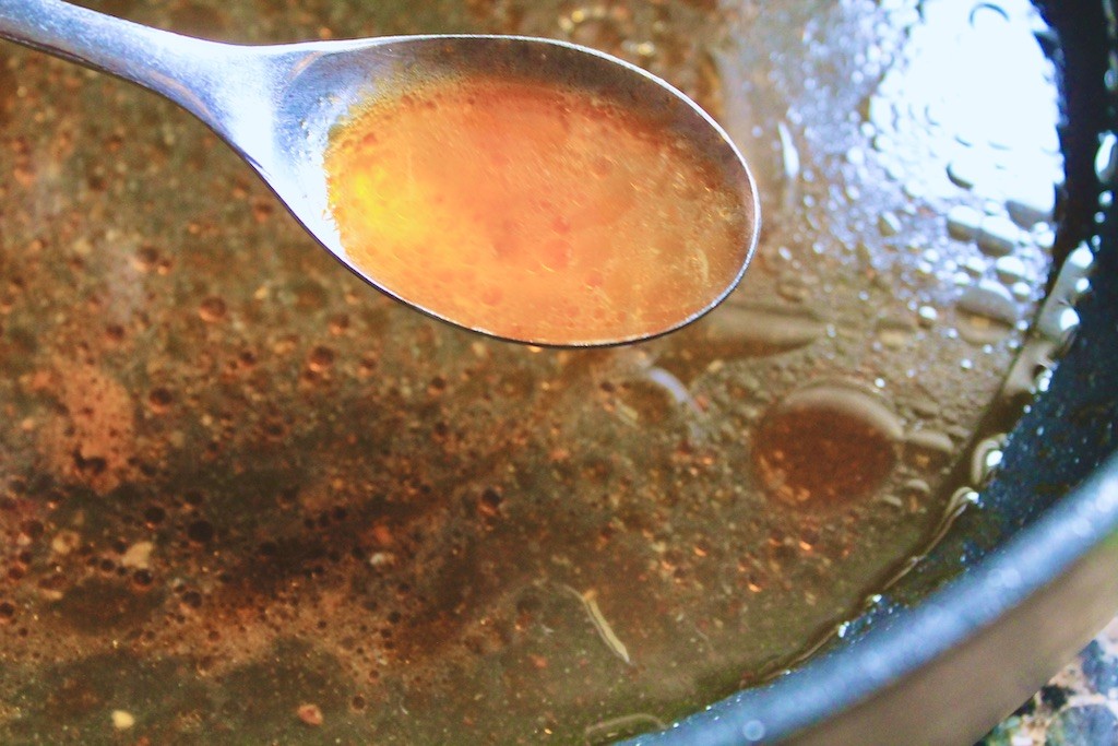 leftover chicken juices