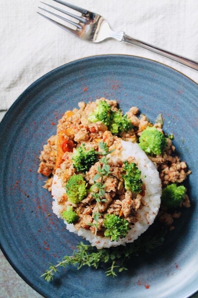 ground turkey with rice