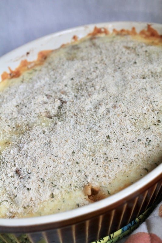 parmesan crumb topping