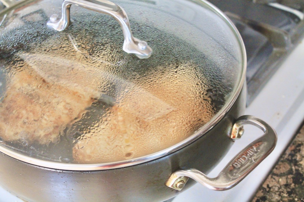 cook chicken on low heat