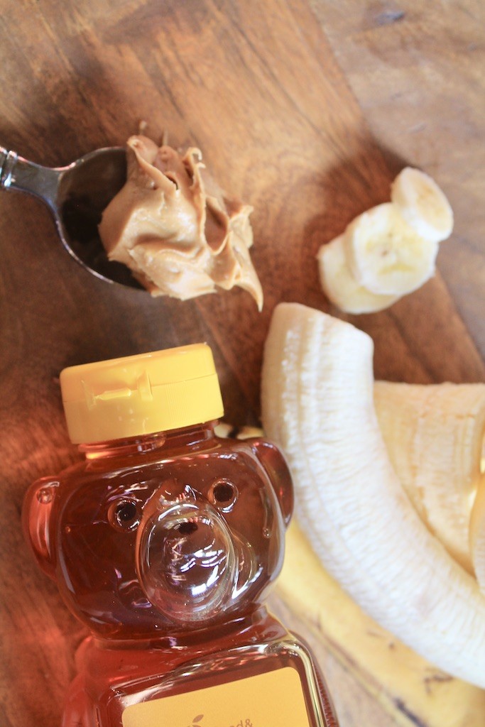 peanut butter smoothie with banana