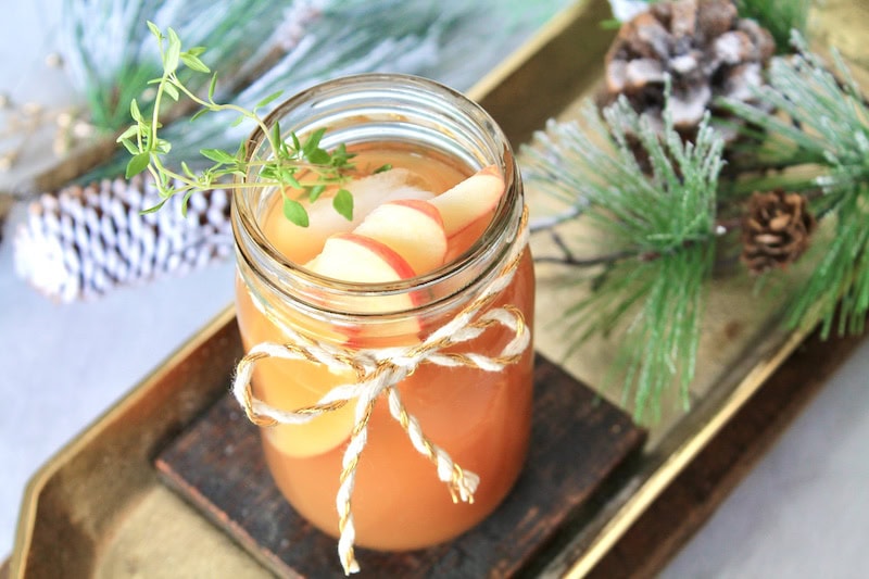 apple brandy fizz cocktail