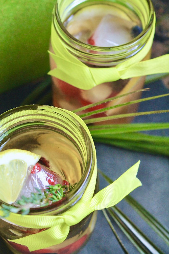 refreshing apple brandy fizz