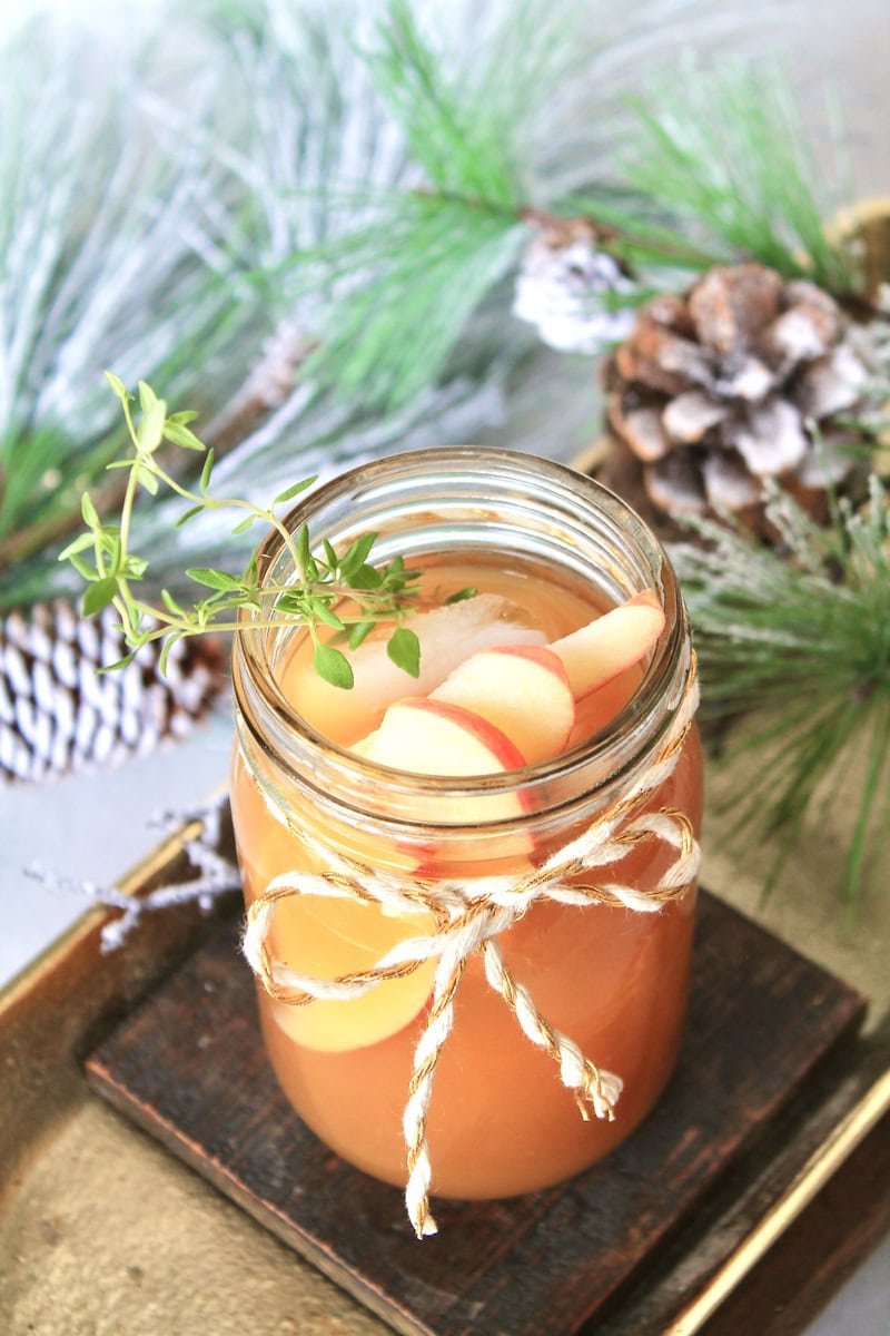 apple brandy fizz cocktail