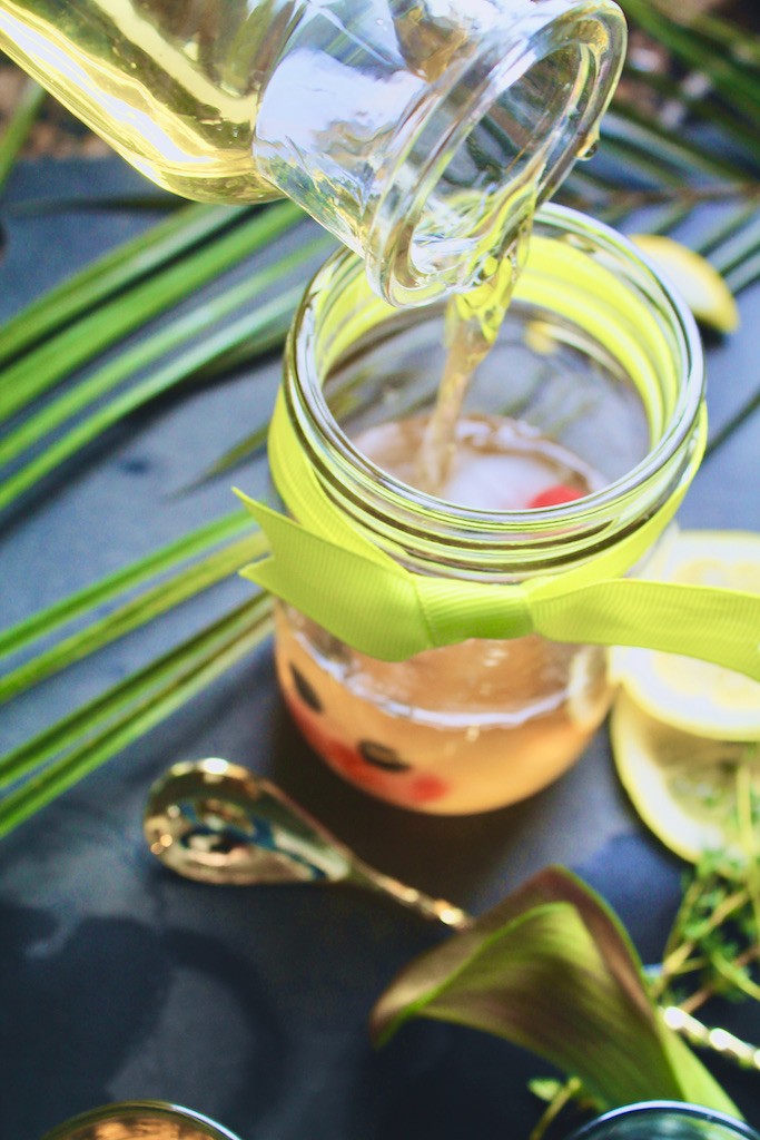 lemon apple fizz highball