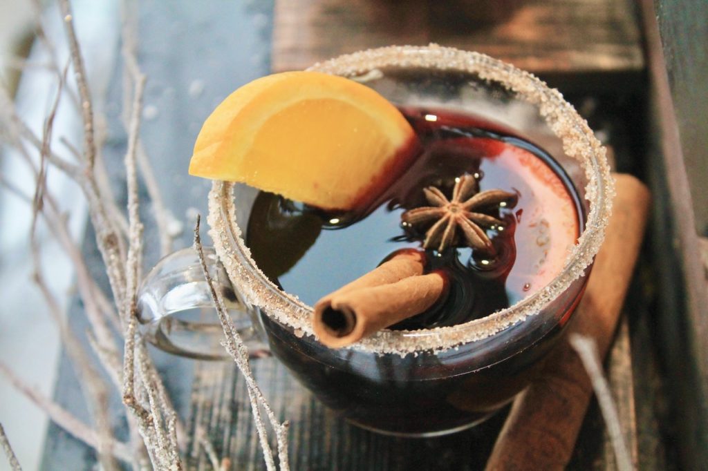 warming cinnamon orange spiced wine