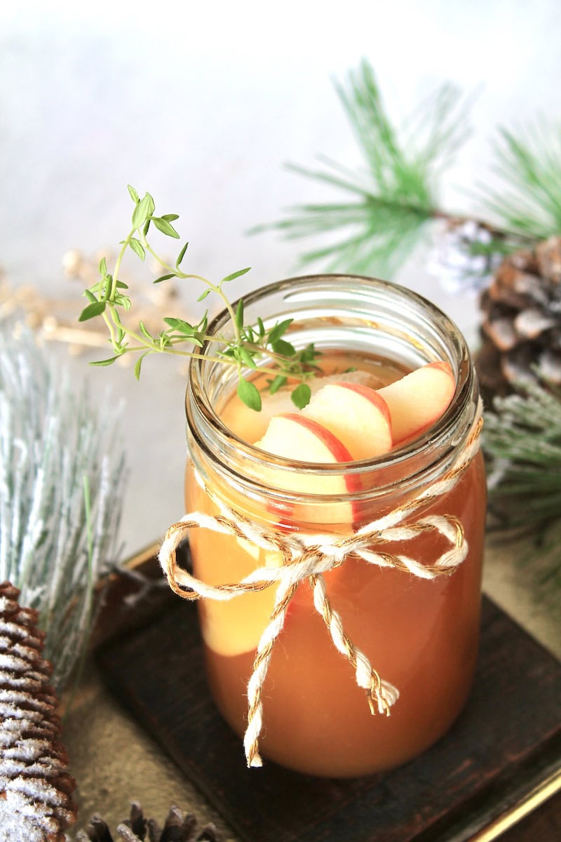 apple brandy fizz cocktail