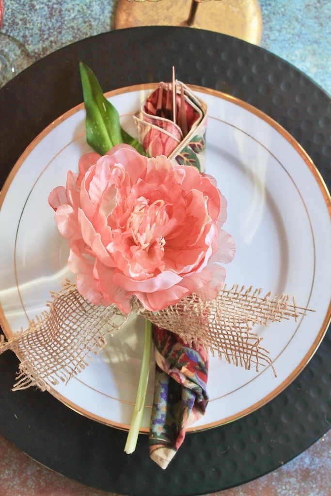 diy flower napkin