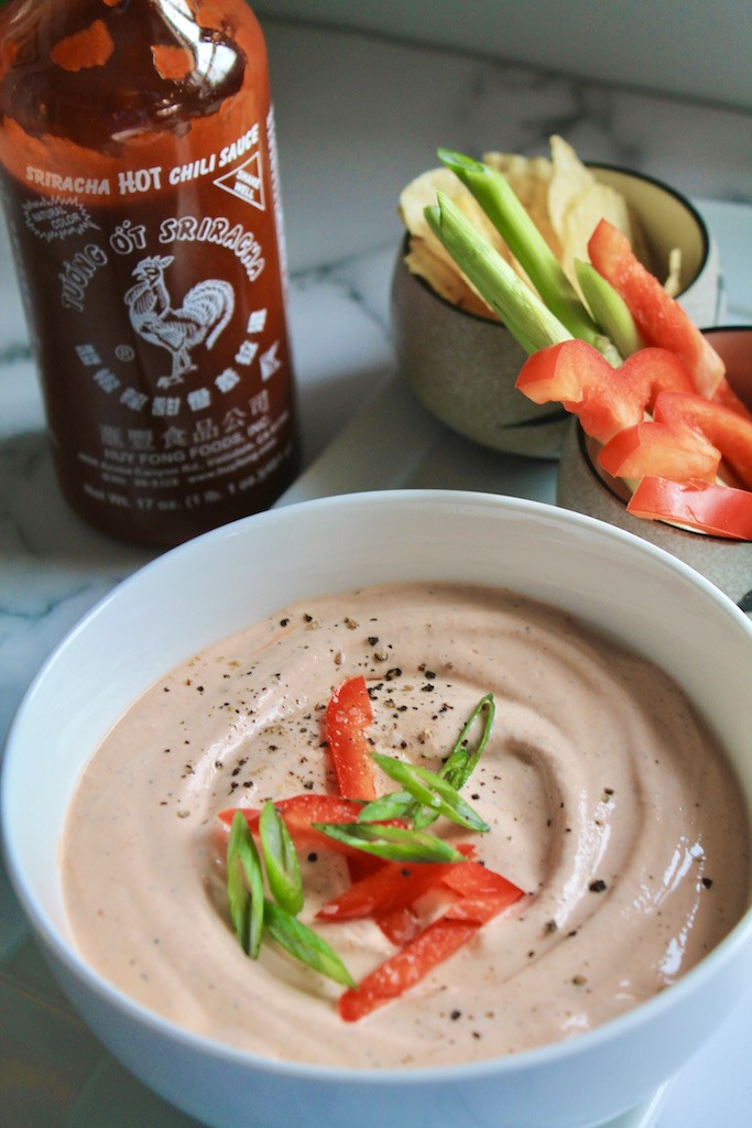 spicy cream sriracha dip