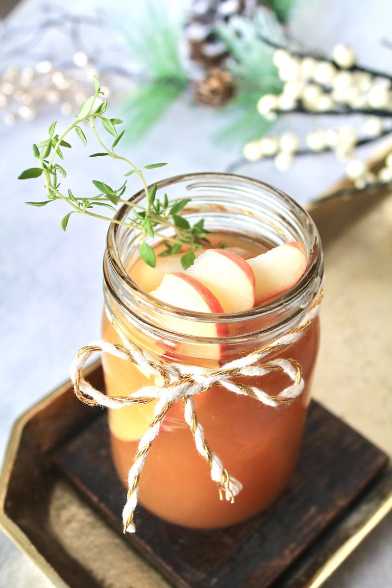 apple brandy fizz cocktail