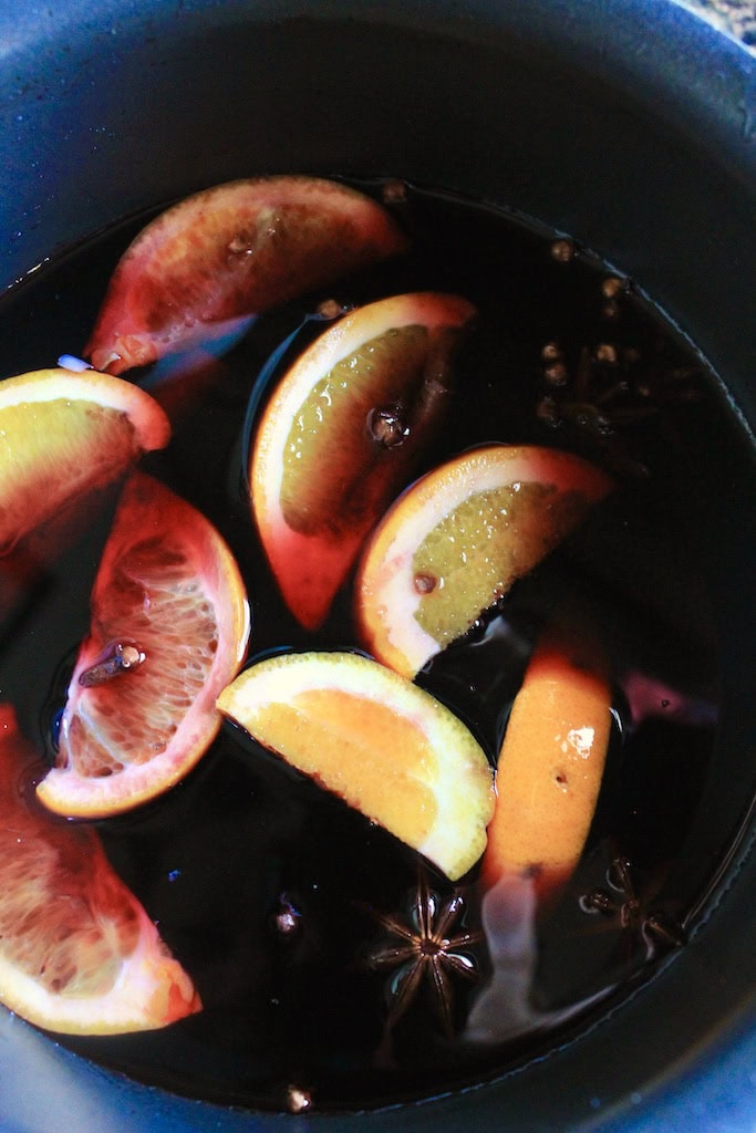 easy cinnamon orange spiced wine