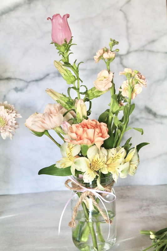 quick mason jar flower ideas