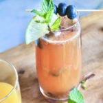 blueberry mango gin cocktail