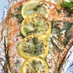 easy Lemon dill salmon baked in foil