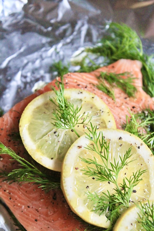 baked salmon in foil